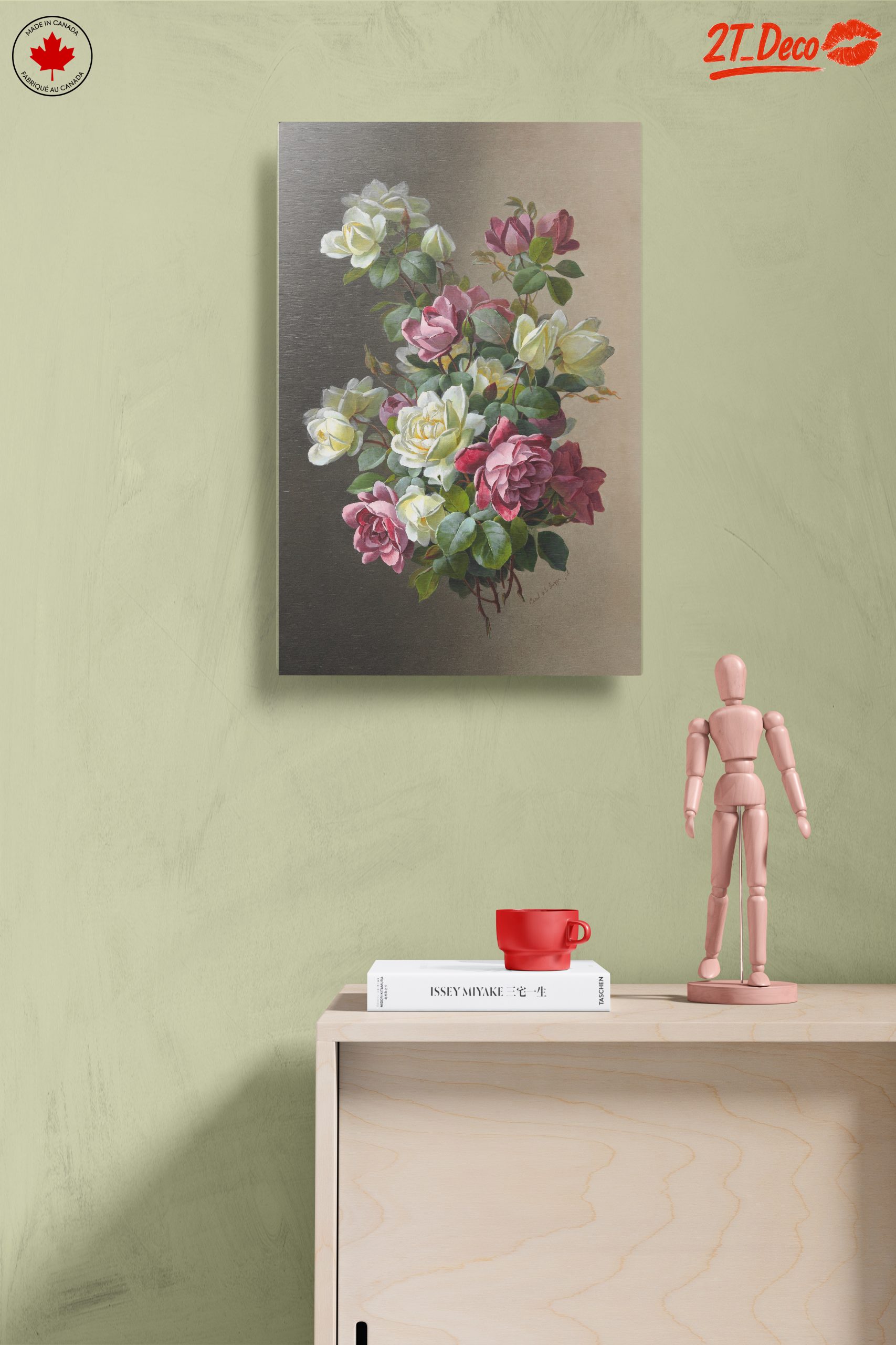Stunning Roses Arrangement Botanical Art - Image 14