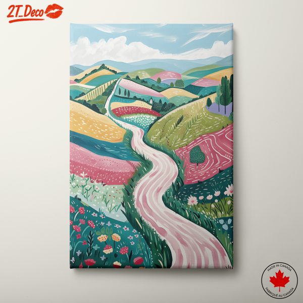Vibrant Colorful Abstract Landscape