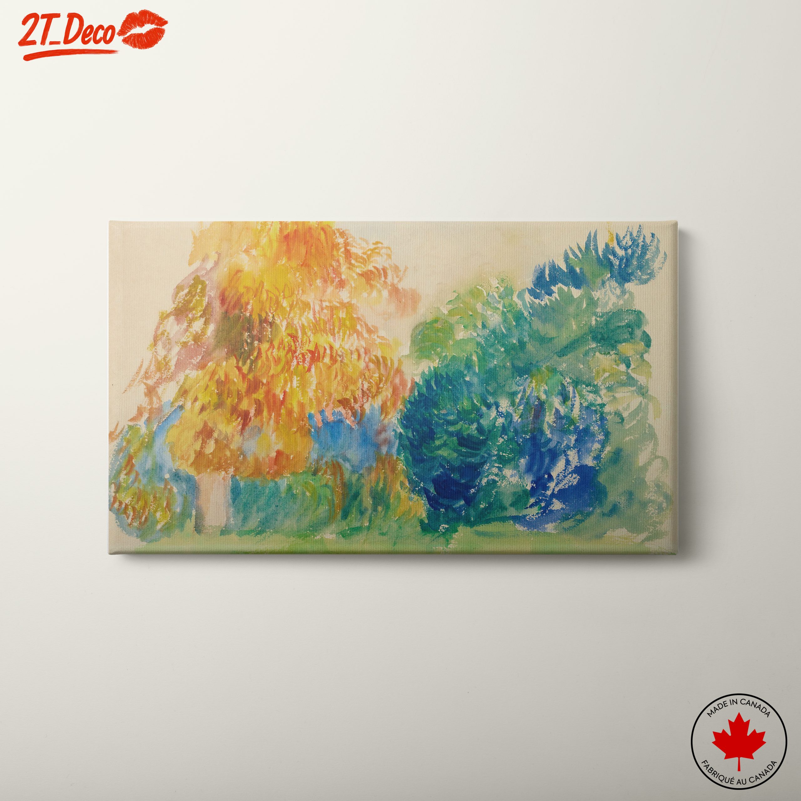 Vibrant Botanical Landscape Art