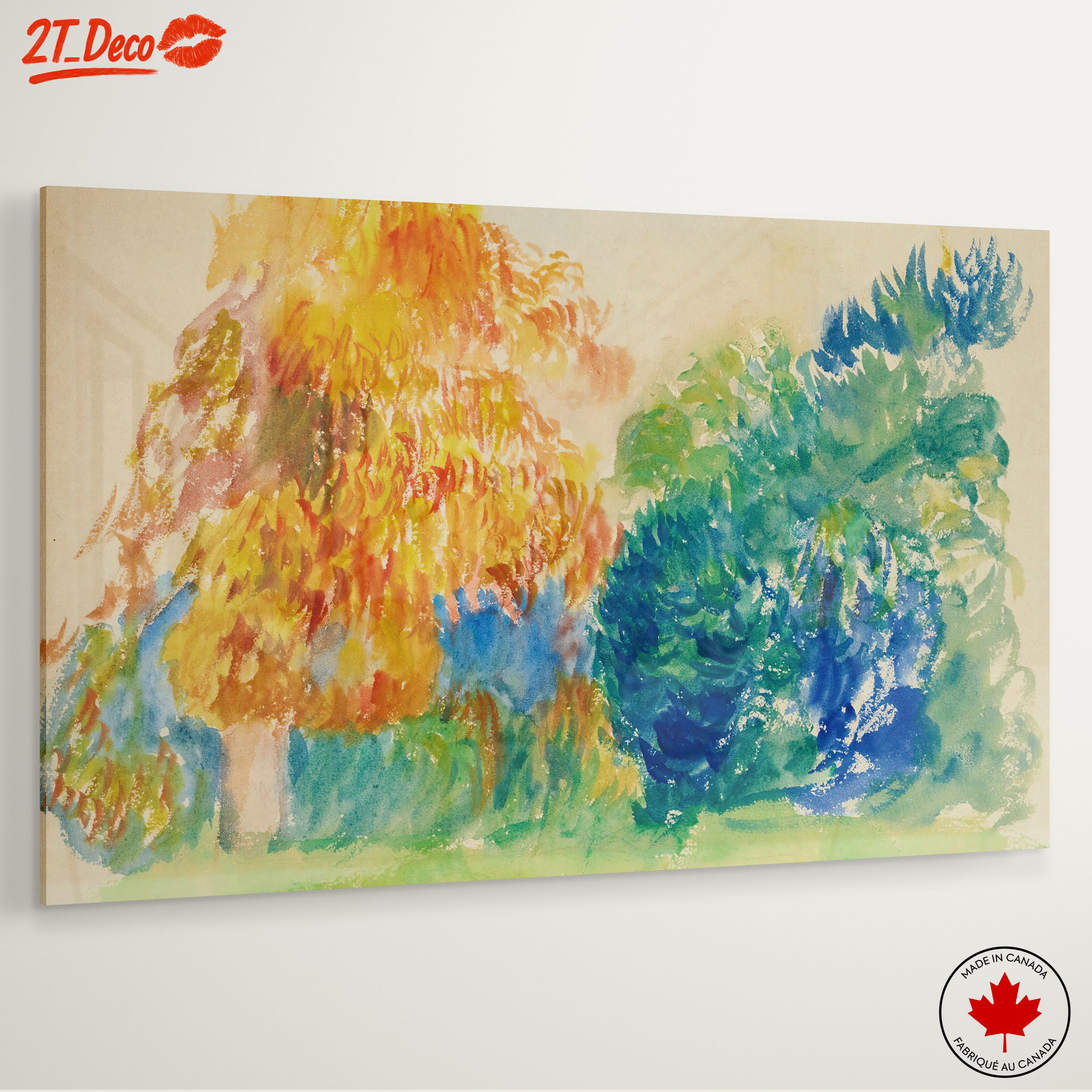 Vibrant Botanical Landscape Art - Image 6