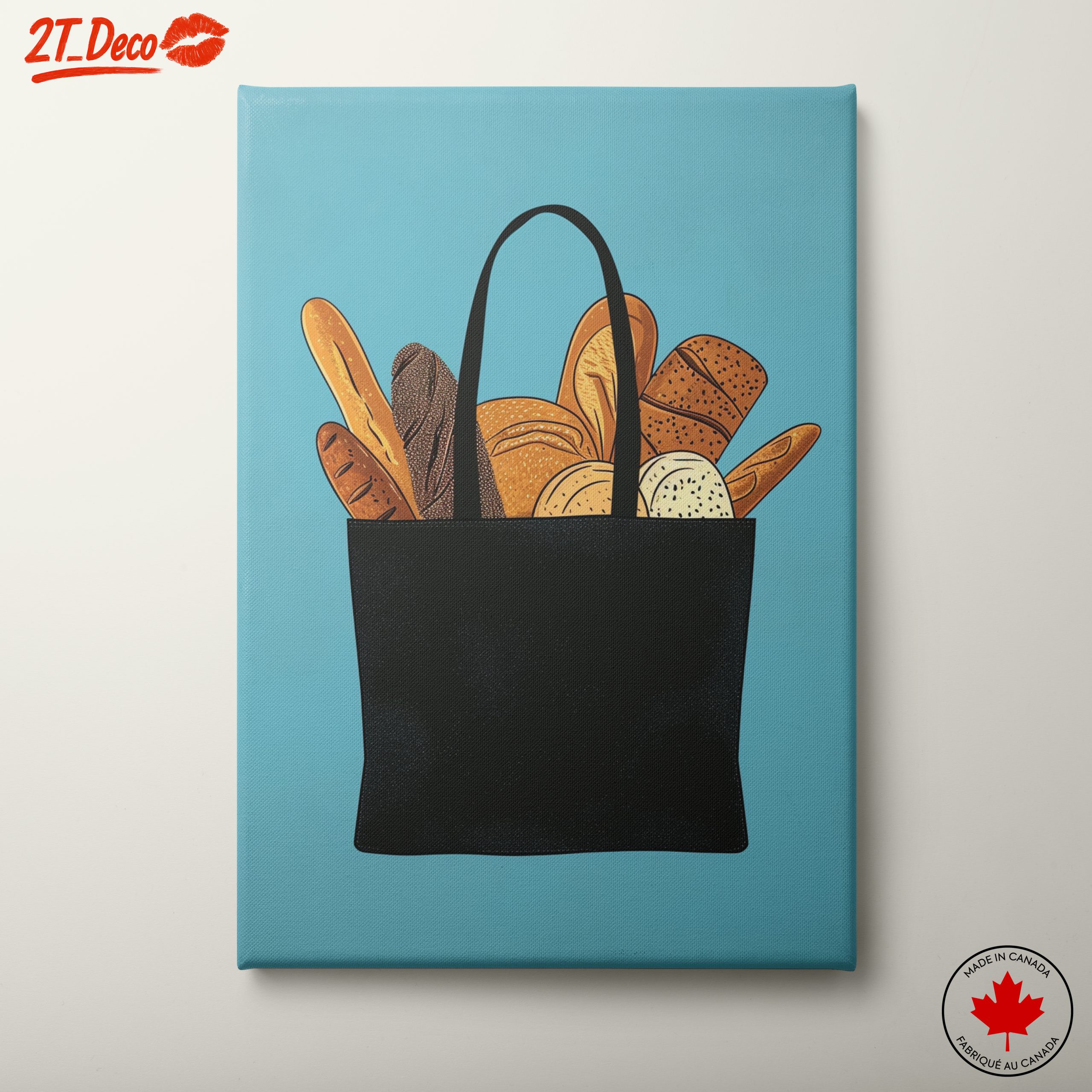Vibrant Abstract Food Bag Art