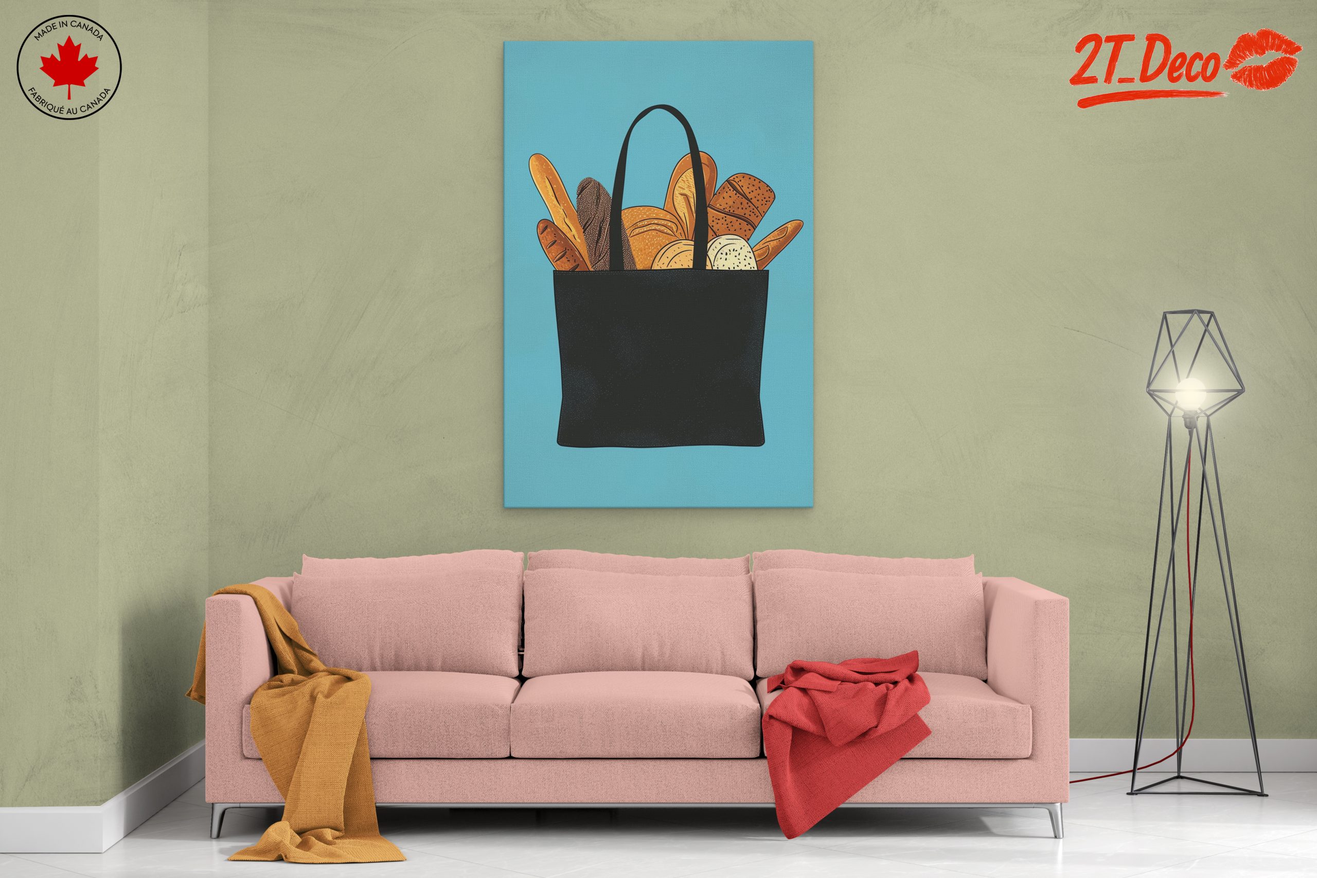 Vibrant Abstract Food Bag Art - Image 2