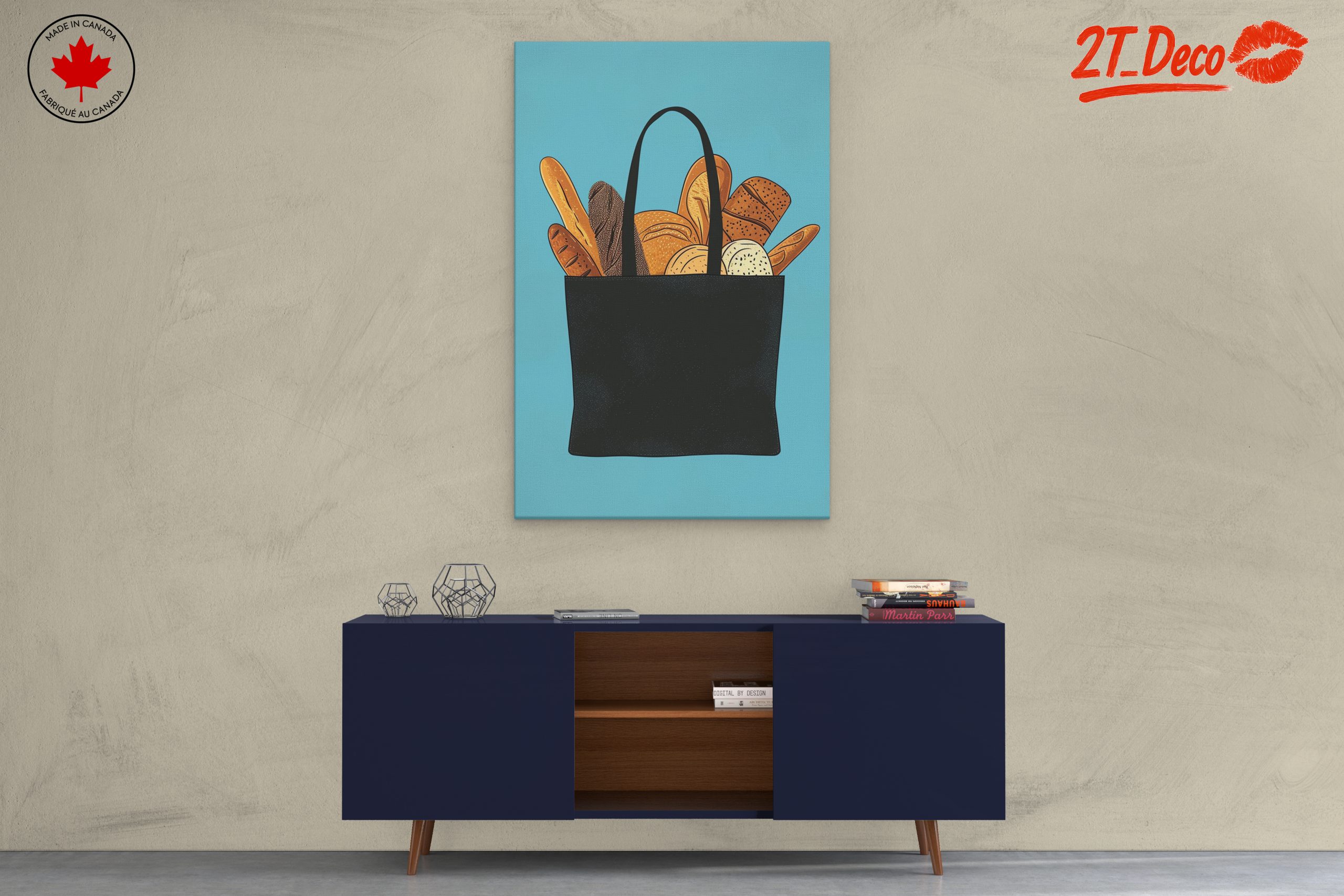 Vibrant Abstract Food Bag Art - Image 3