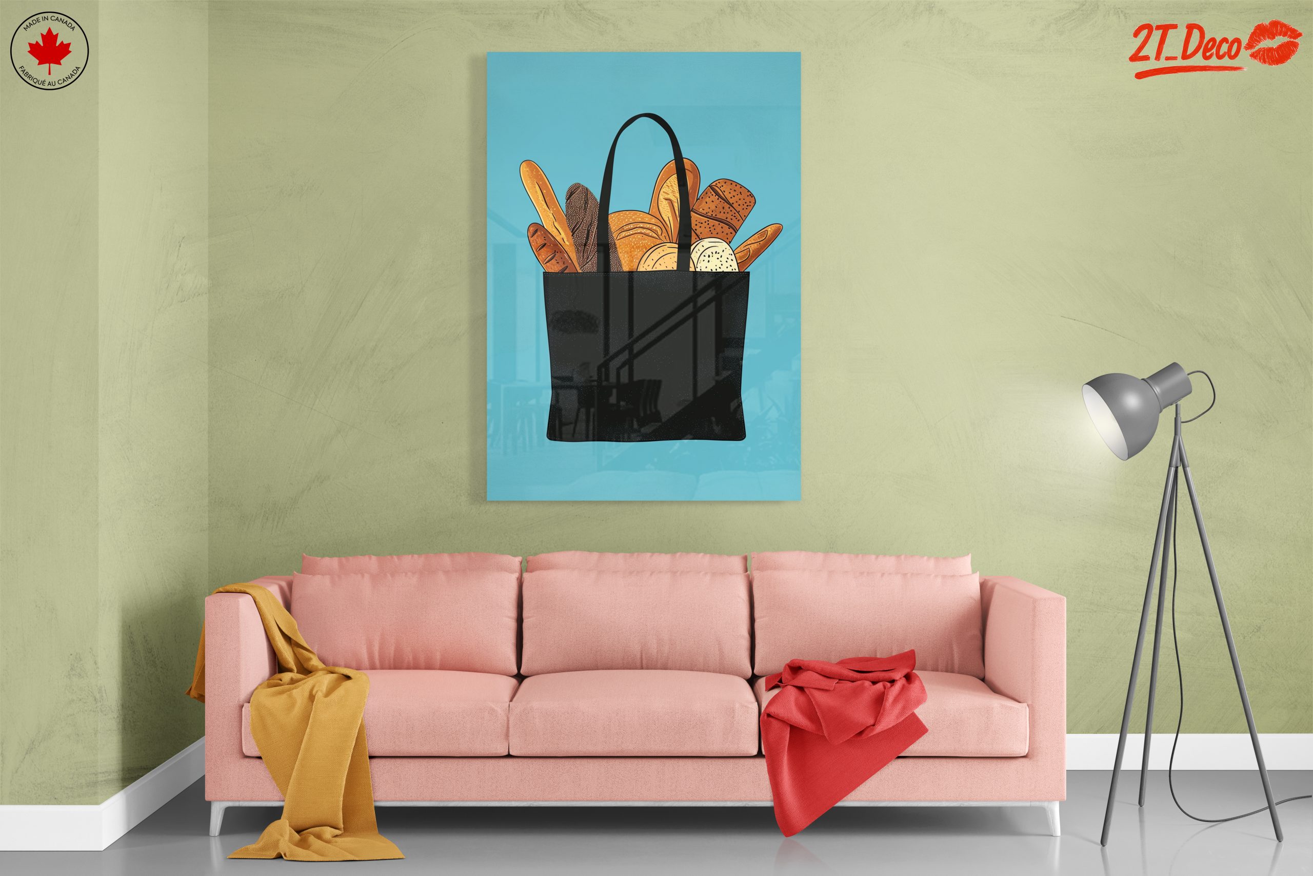 Vibrant Abstract Food Bag Art - Image 7
