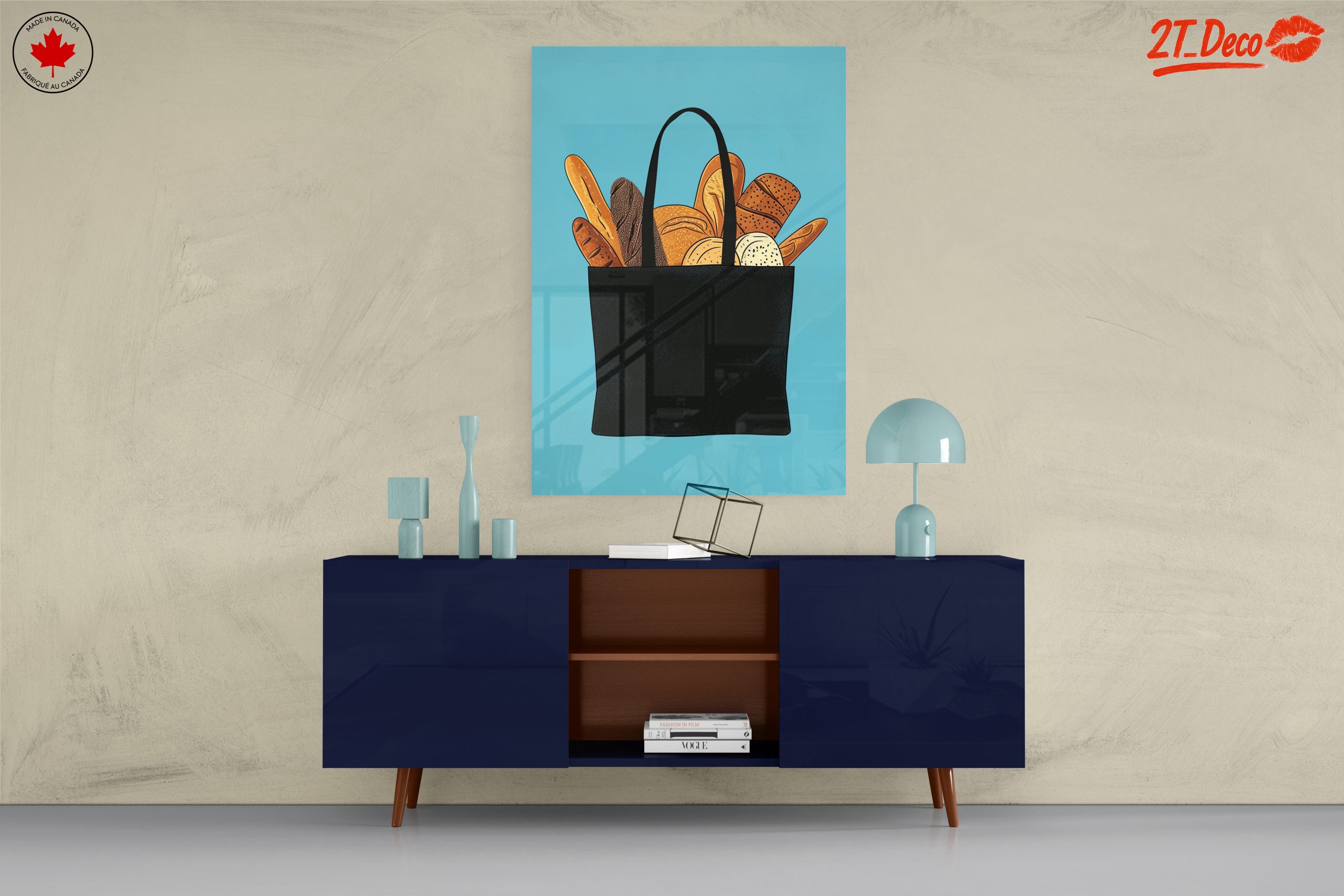 Vibrant Abstract Food Bag Art - Image 8