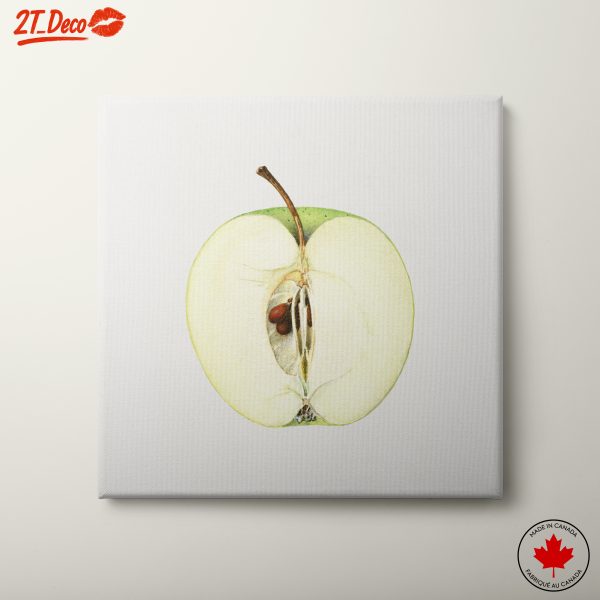 Stylized Apple Watercolor Art