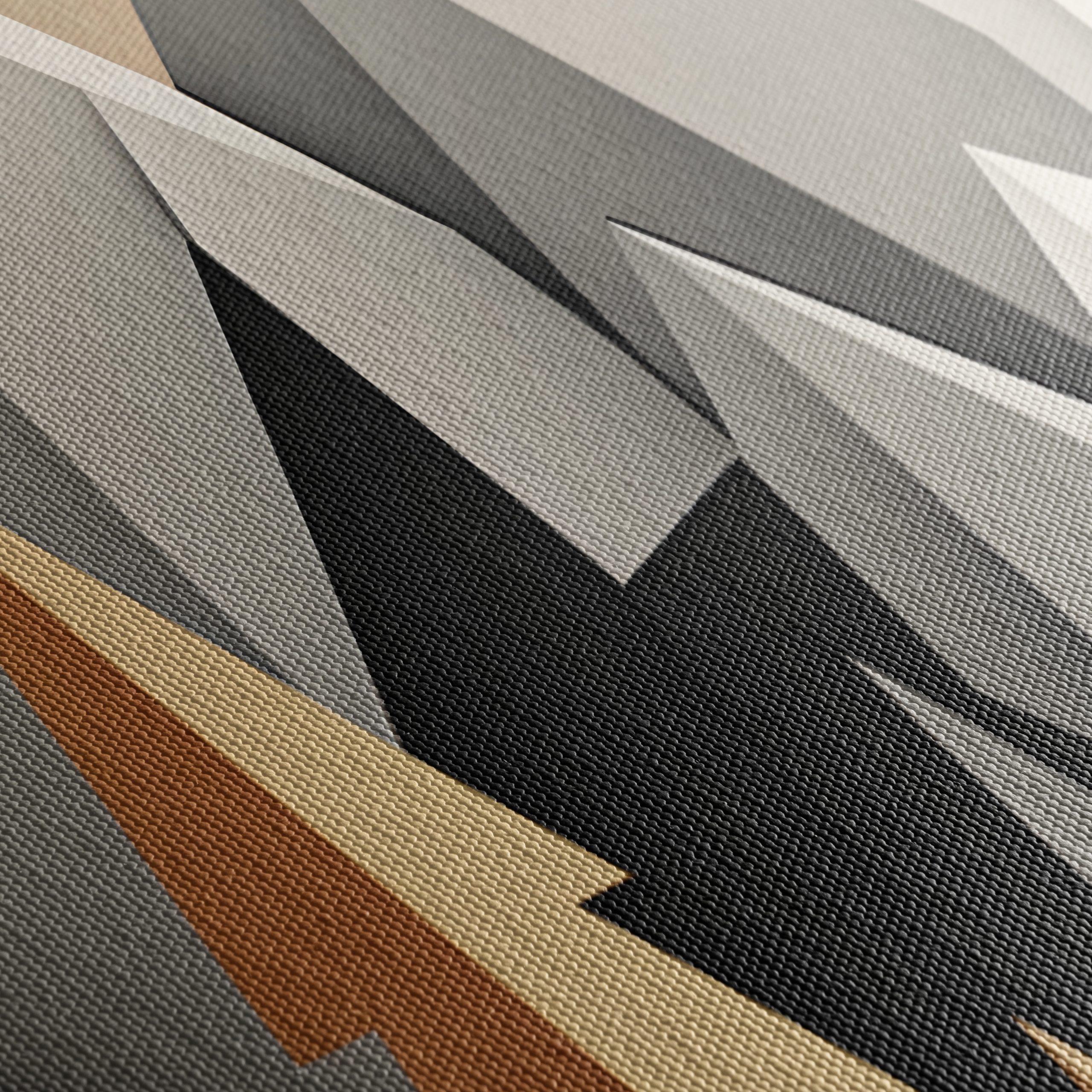 Stylized Abstract Mountain Landscape Art 2 - Image 5