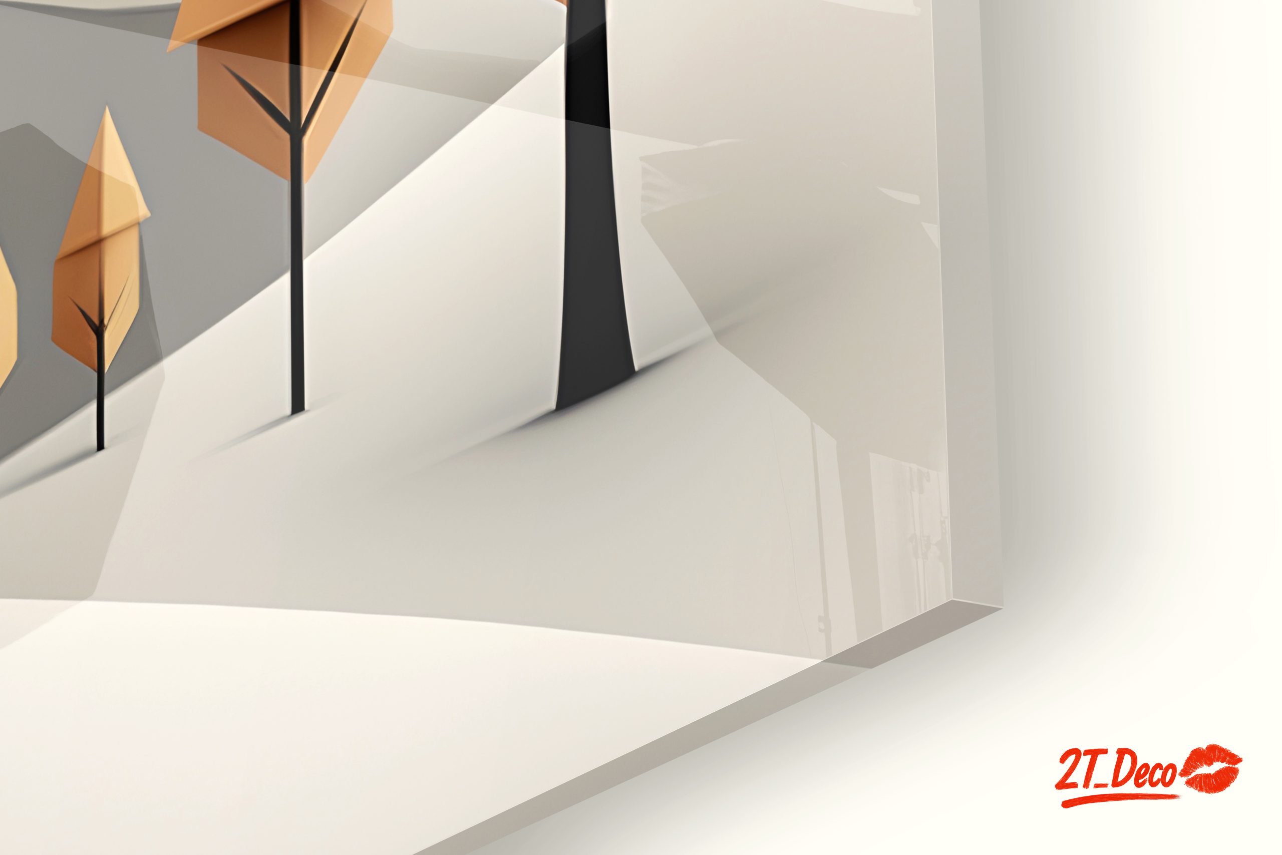 Stylized Abstract Mountain Landscape Art 2 - Image 9