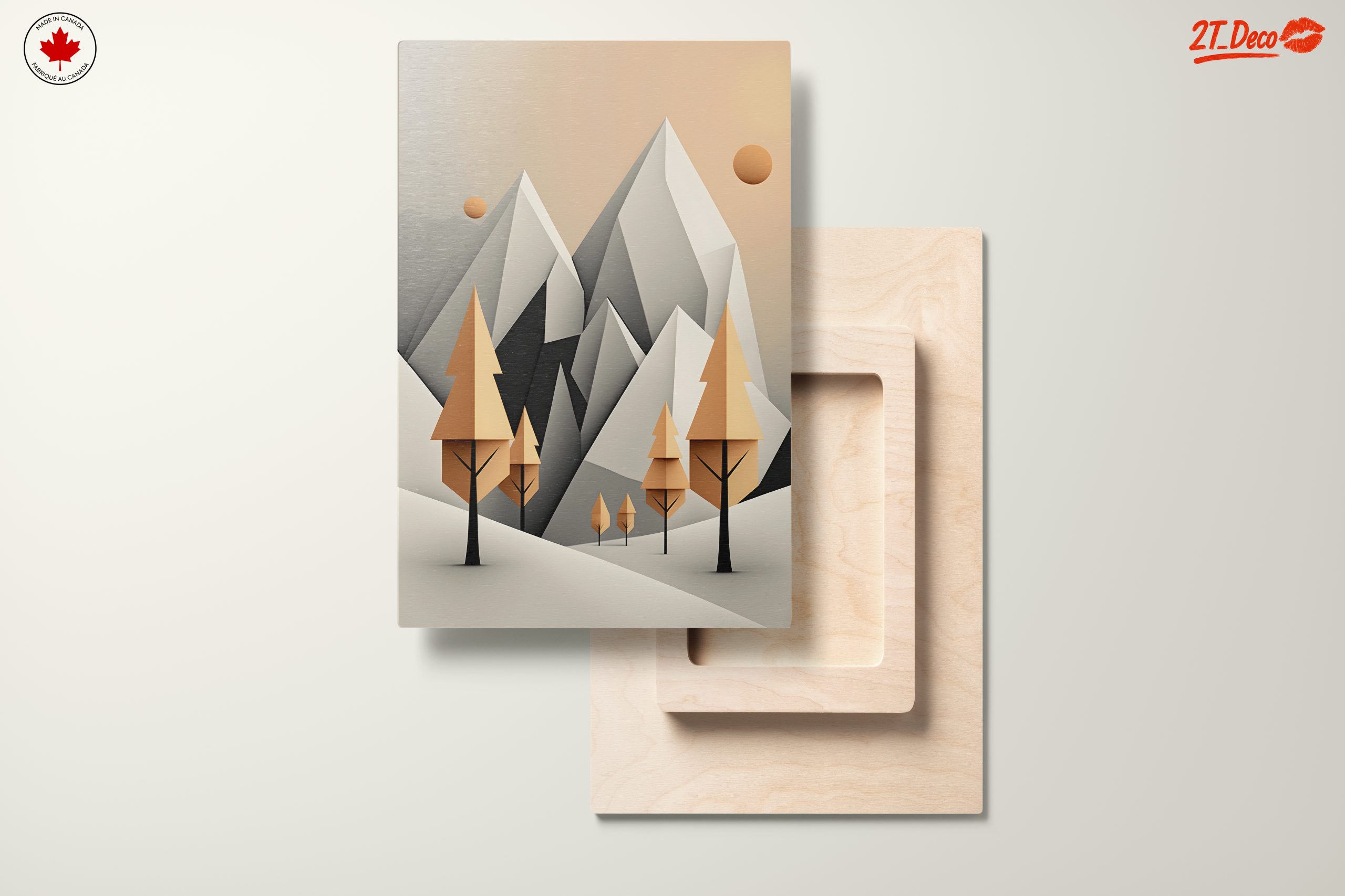 Stylized Abstract Mountain Landscape Art 2 - Image 11