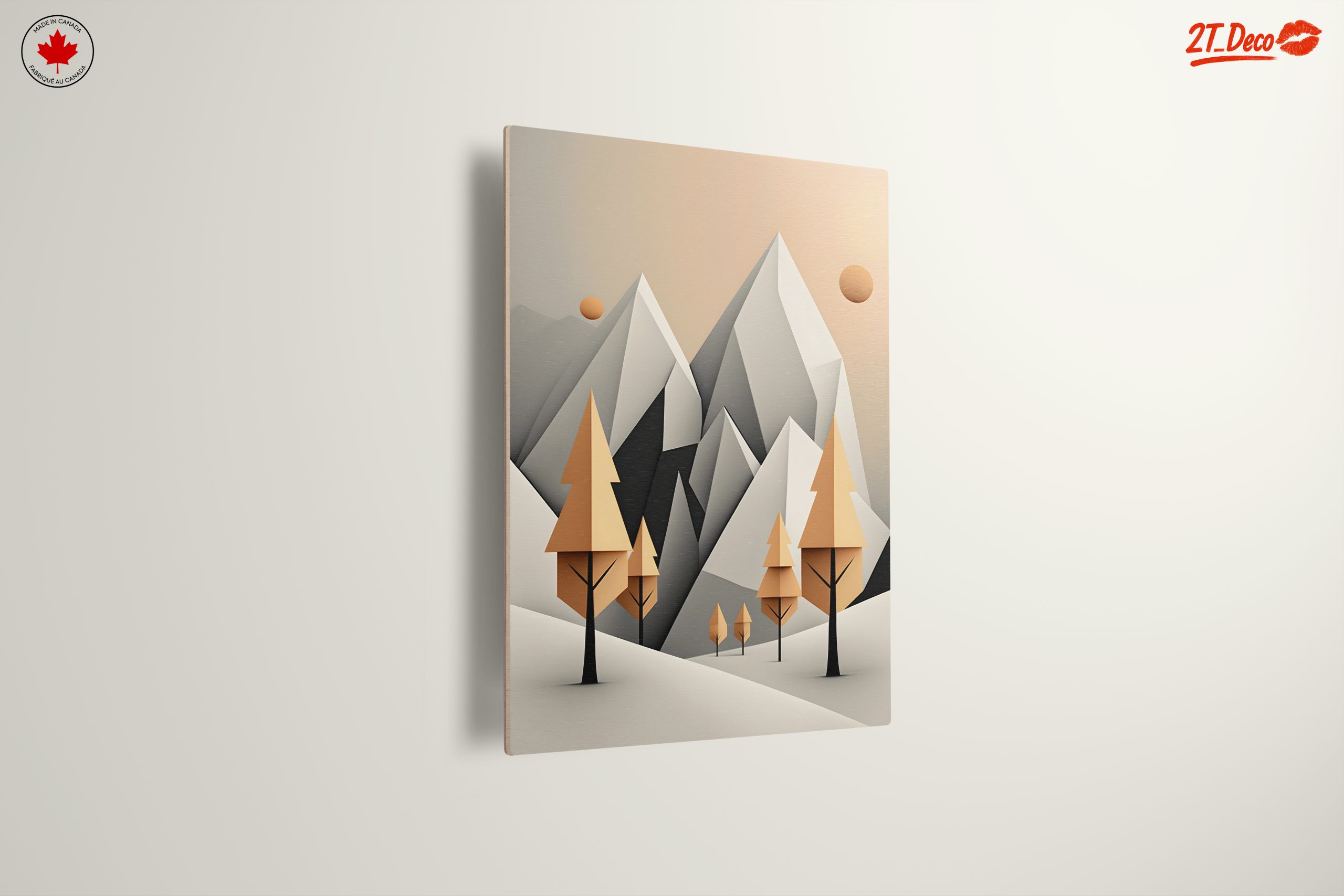 Stylized Abstract Mountain Landscape Art 2 - Image 13