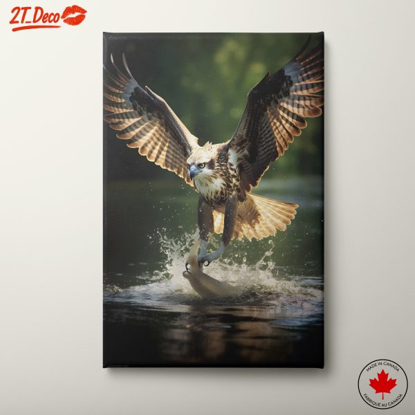 Majestic Hawk Capturing Prey