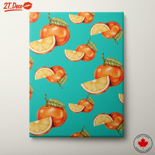 Vibrant Orange Slice Artwork