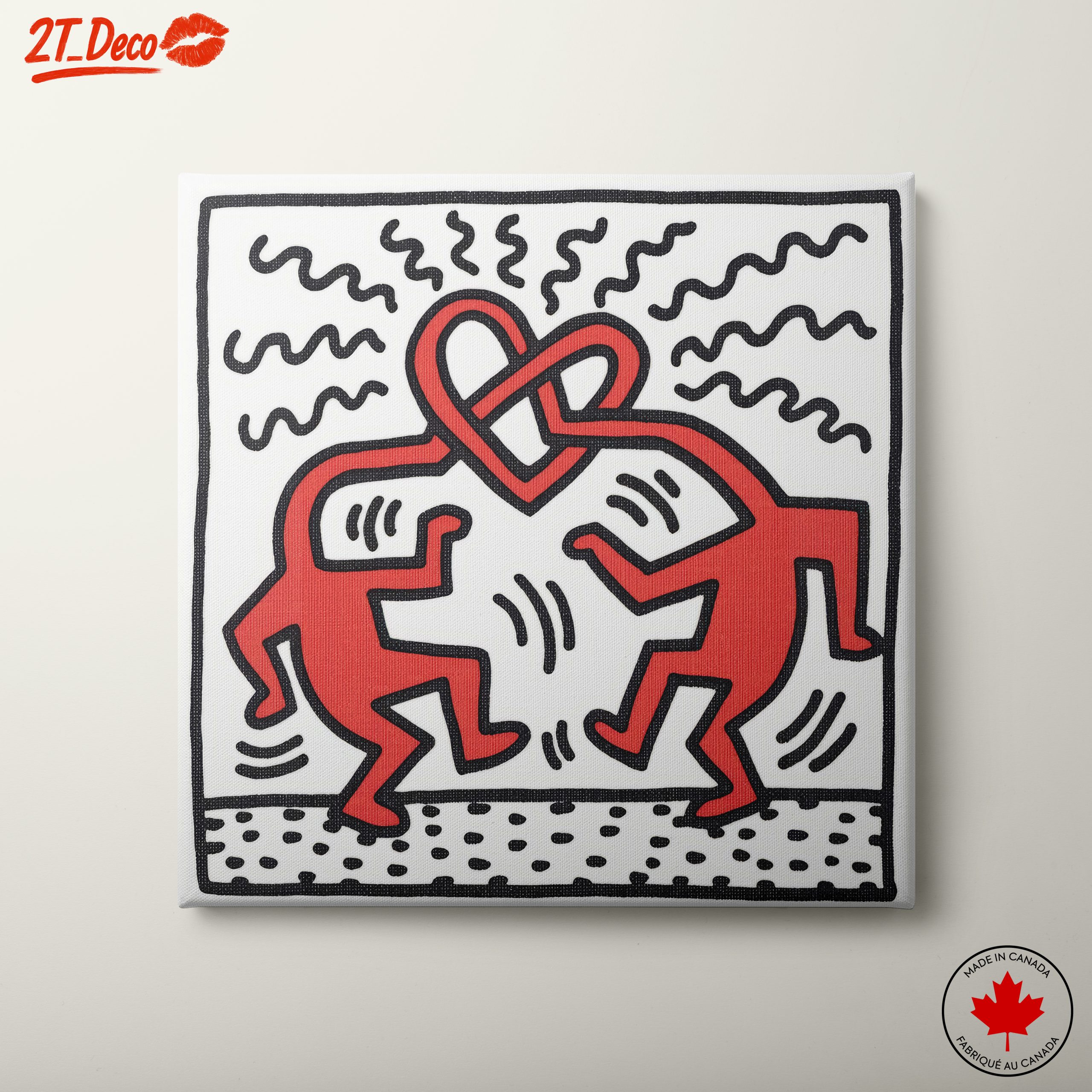 Playful Contemporary Pop Art Design of Figures
