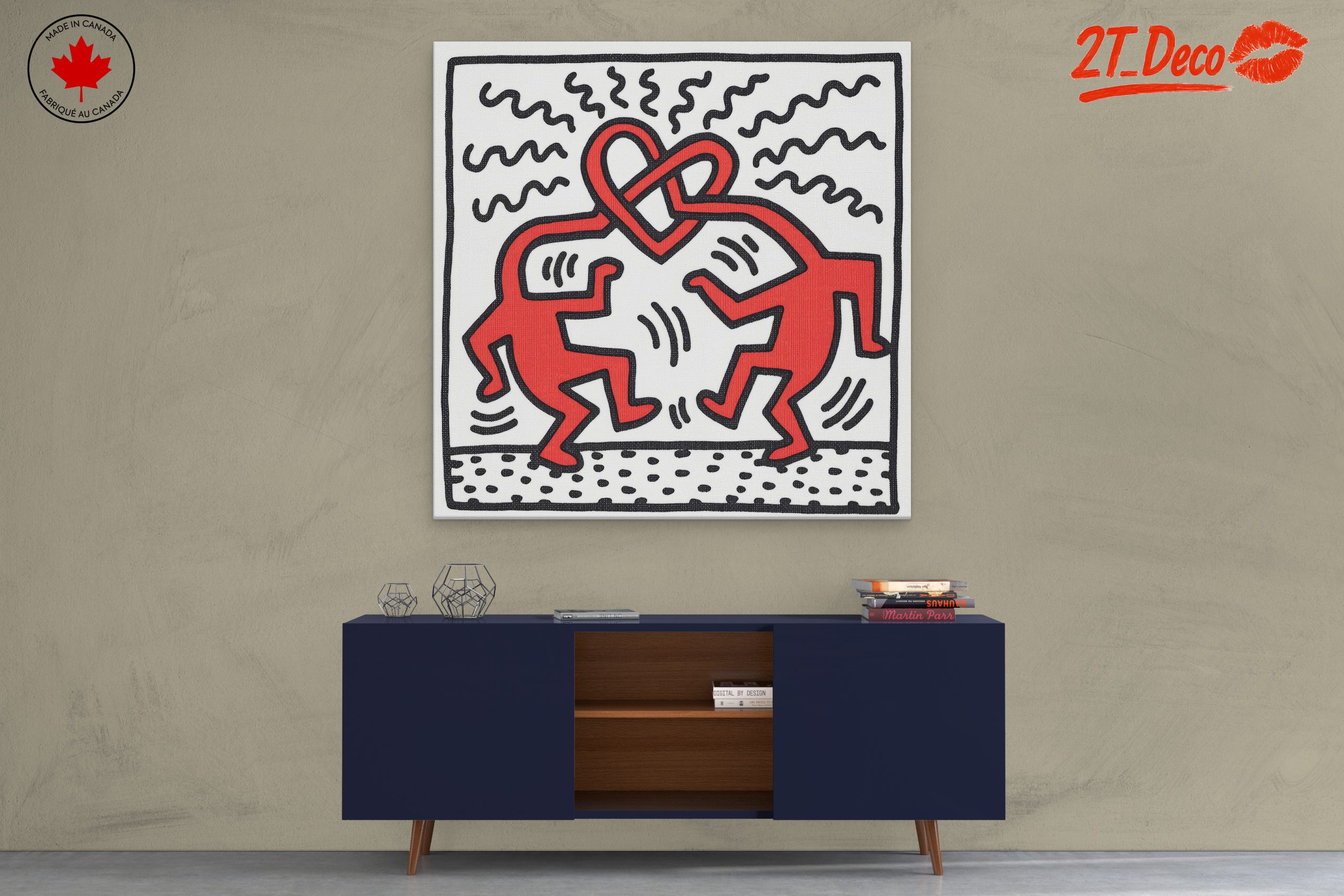 Playful Contemporary Pop Art Design of Figures - Image 3