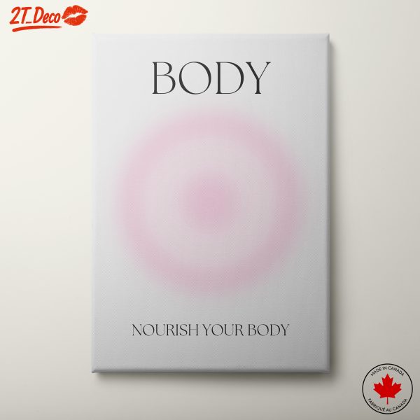 Nourish Your Body Inspirational Quote Art 2