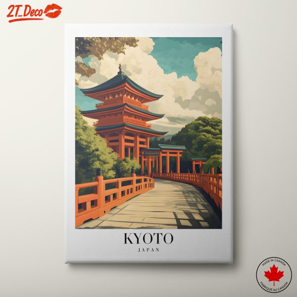 Stylized Kyoto Landmark Art