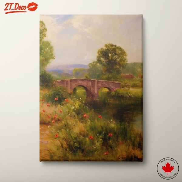 Scenic Nature Landscape with Bridge