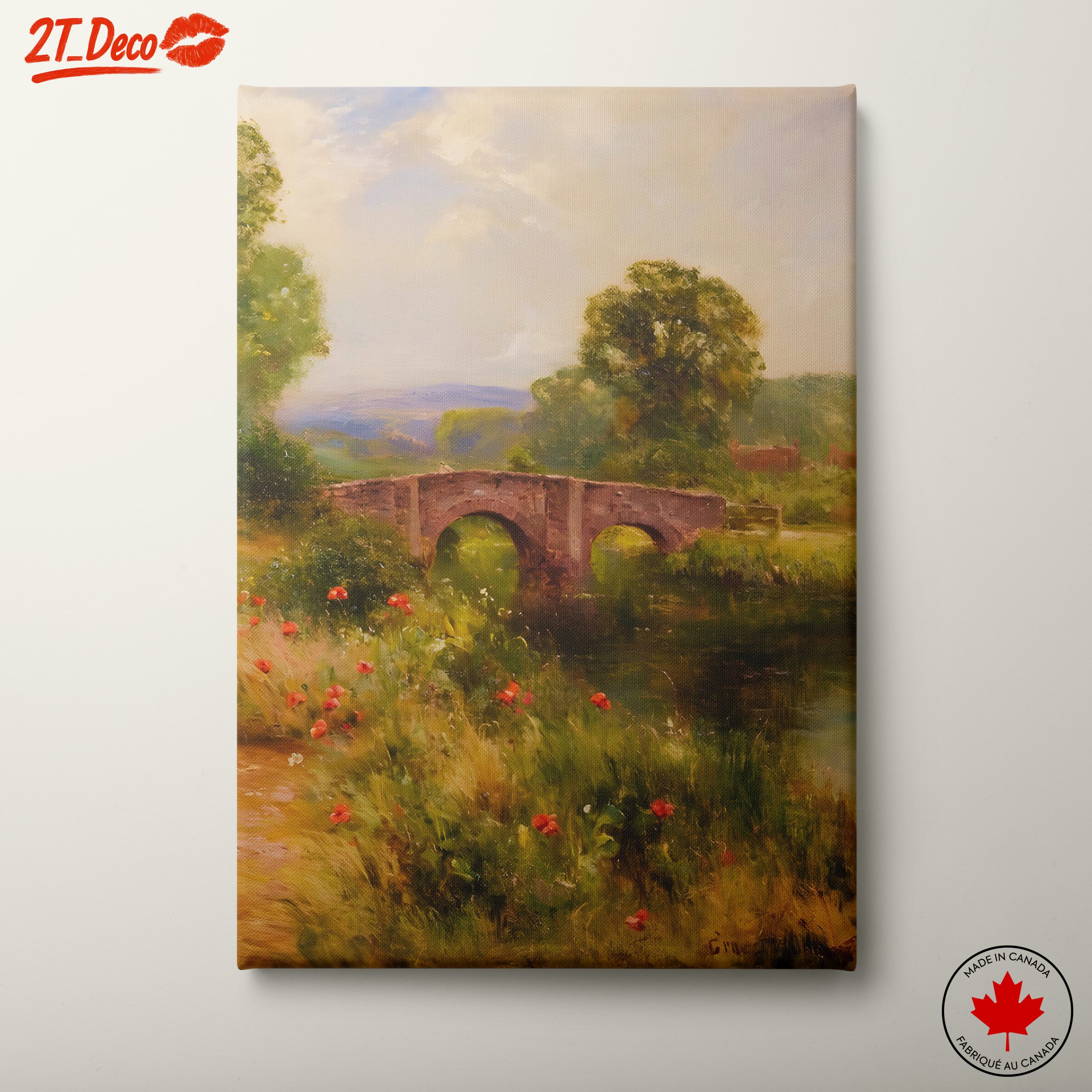 Scenic Nature Landscape with Bridge