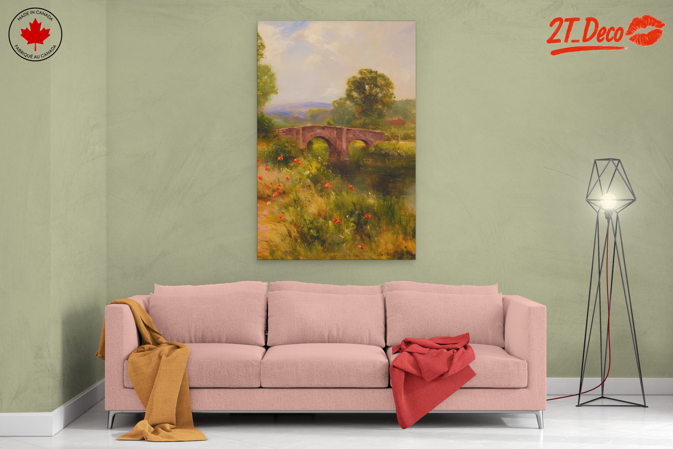 Scenic Nature Landscape with Bridge - Image 2