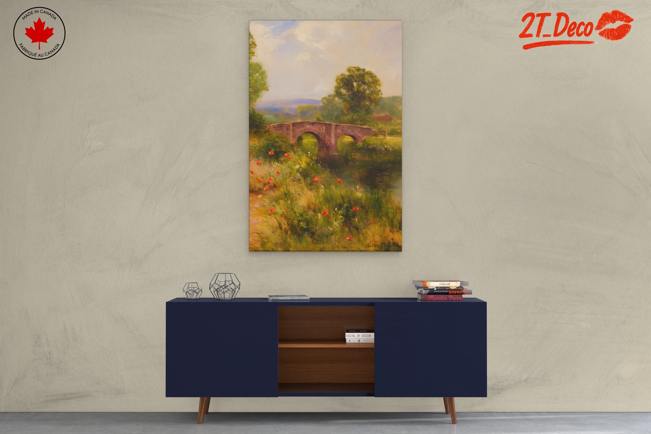 Scenic Nature Landscape with Bridge - Image 3