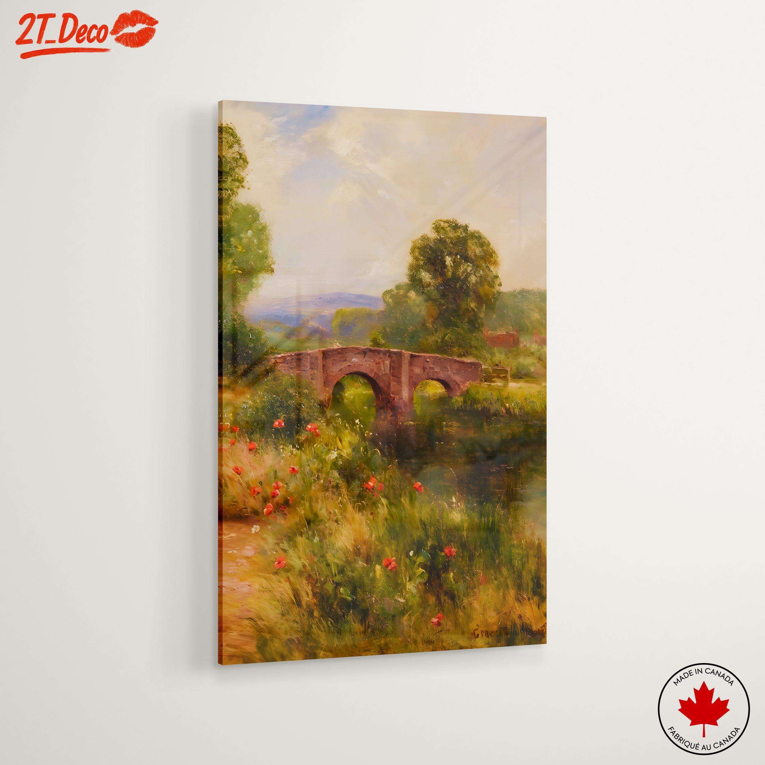 Scenic Nature Landscape with Bridge - Image 6