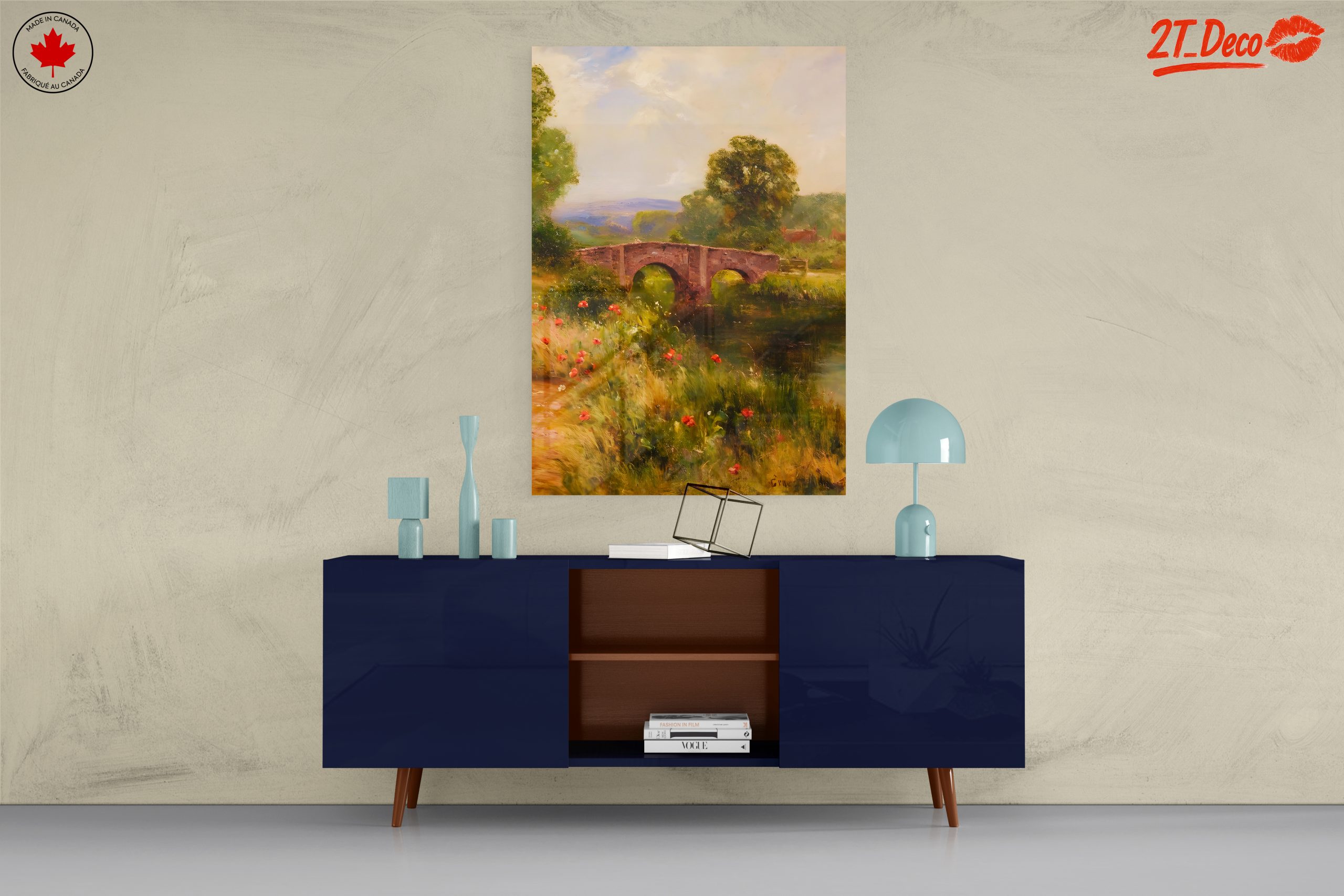 Scenic Nature Landscape with Bridge - Image 8