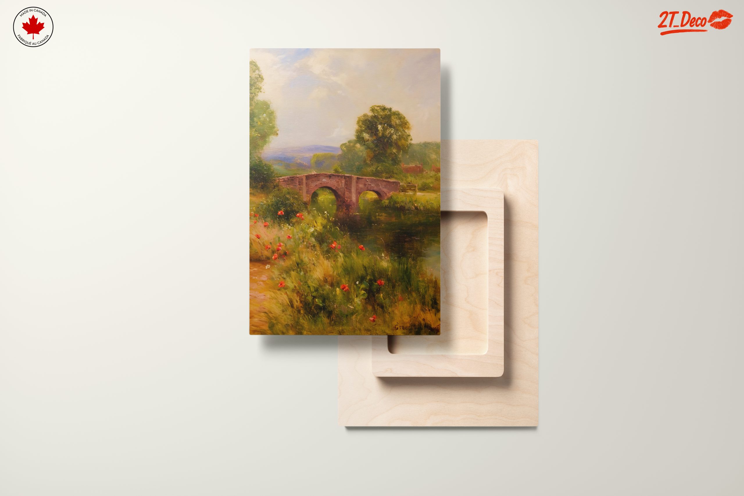 Scenic Nature Landscape with Bridge - Image 11