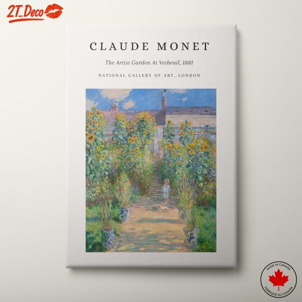The Artist's Garden at Vétheuil by Claude Monet