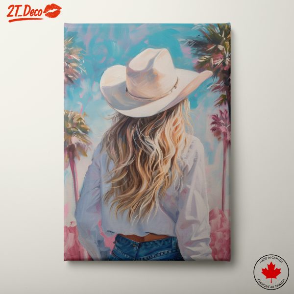Portrait of a Woman in Cowboy Hat