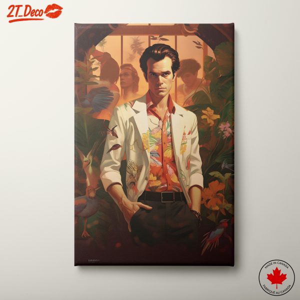 Vibrant Contemporary Character Portrait in Tropical Setting