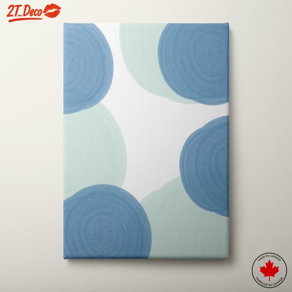 Abstract Blue Circle Art for Modern Spaces