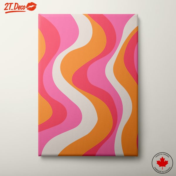 Vibrant Abstract Wavy Colors Art