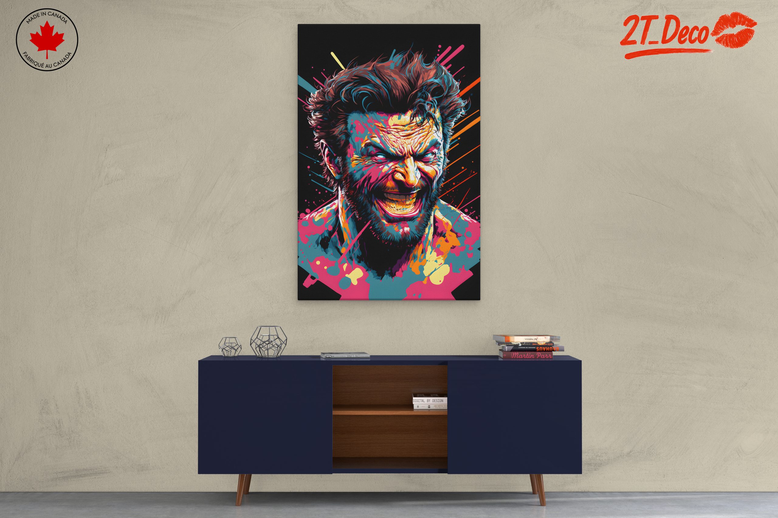 Vibrant Bold Character Art Featuring Wolverine - Image 3