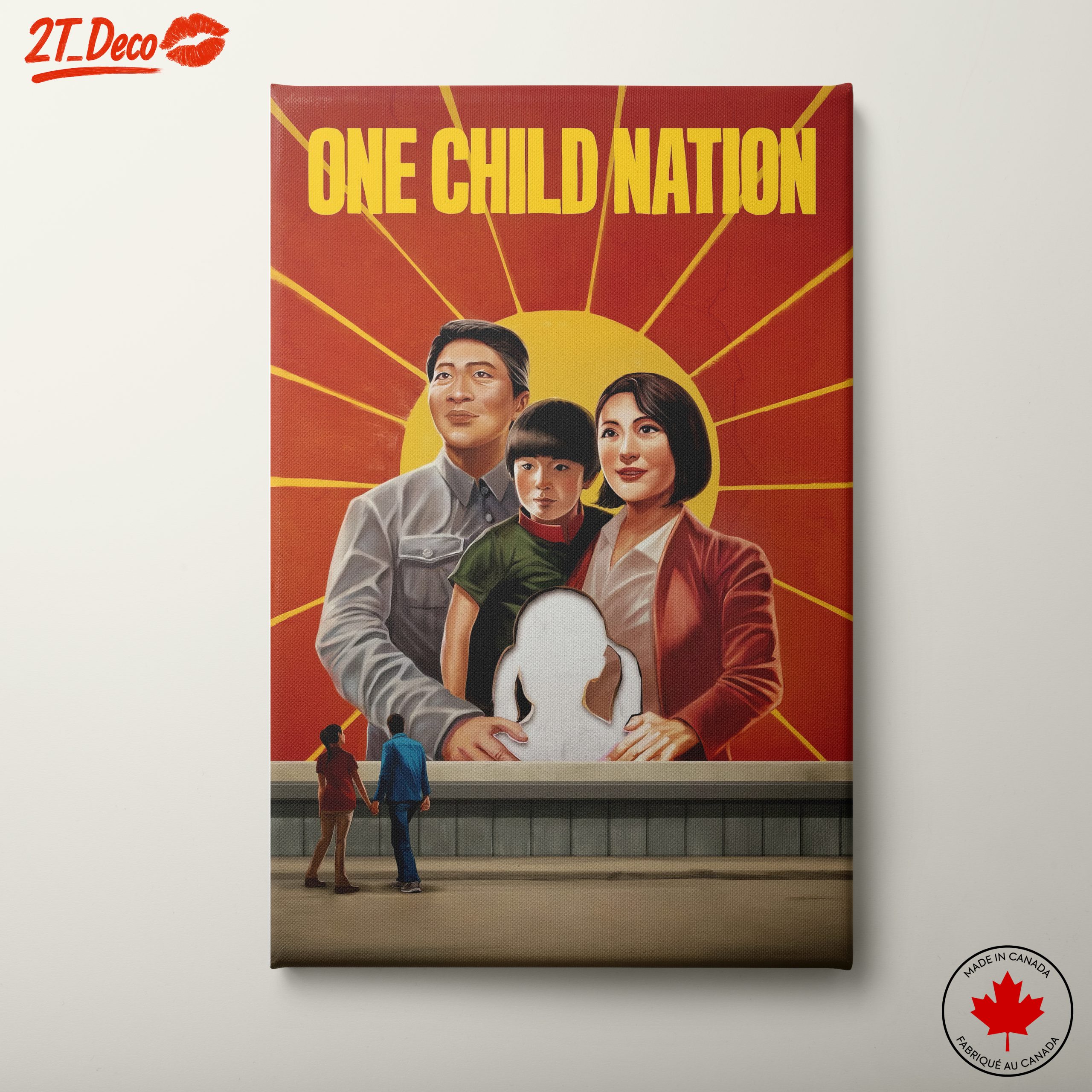 One Child Nation Social Commentary Art