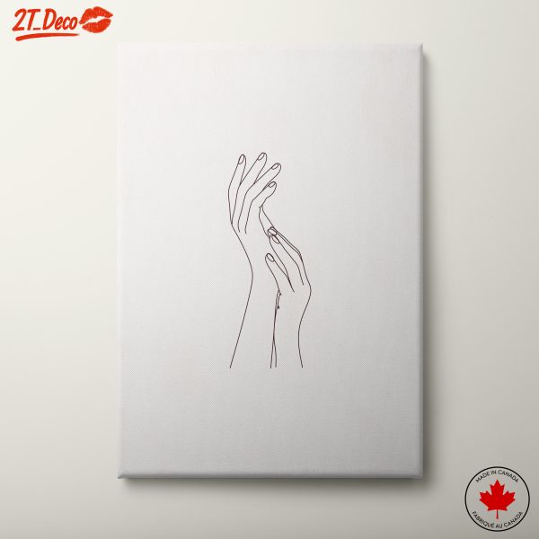 Minimalist Hands Illustration for Contemporary Art