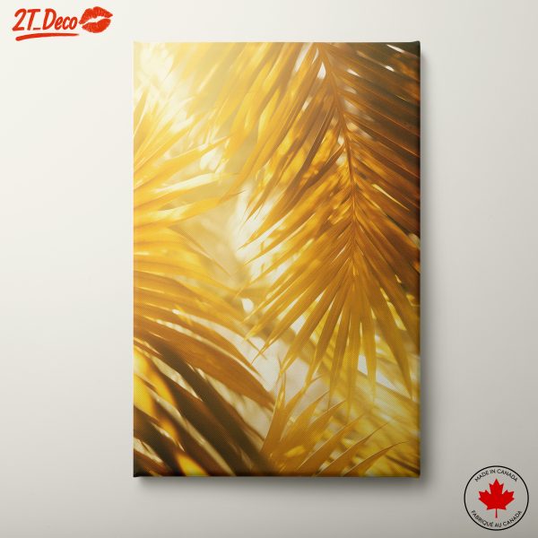 Golden Palm Leaves Artwork
