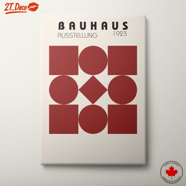 Bauhaus 1923 Exhibition Artwork with Geometric Shapes