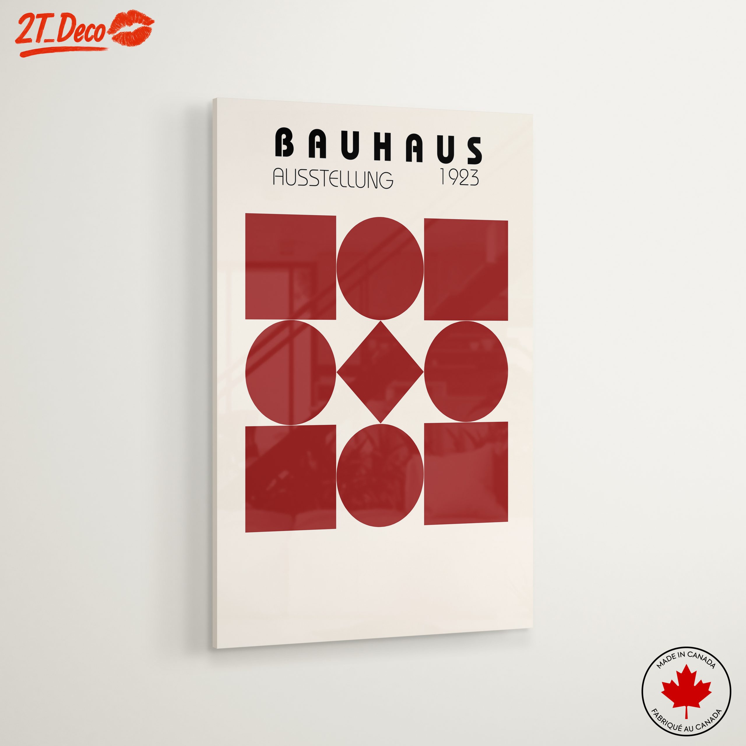 Bauhaus 1923 Exhibition Artwork with Geometric Shapes - Image 6