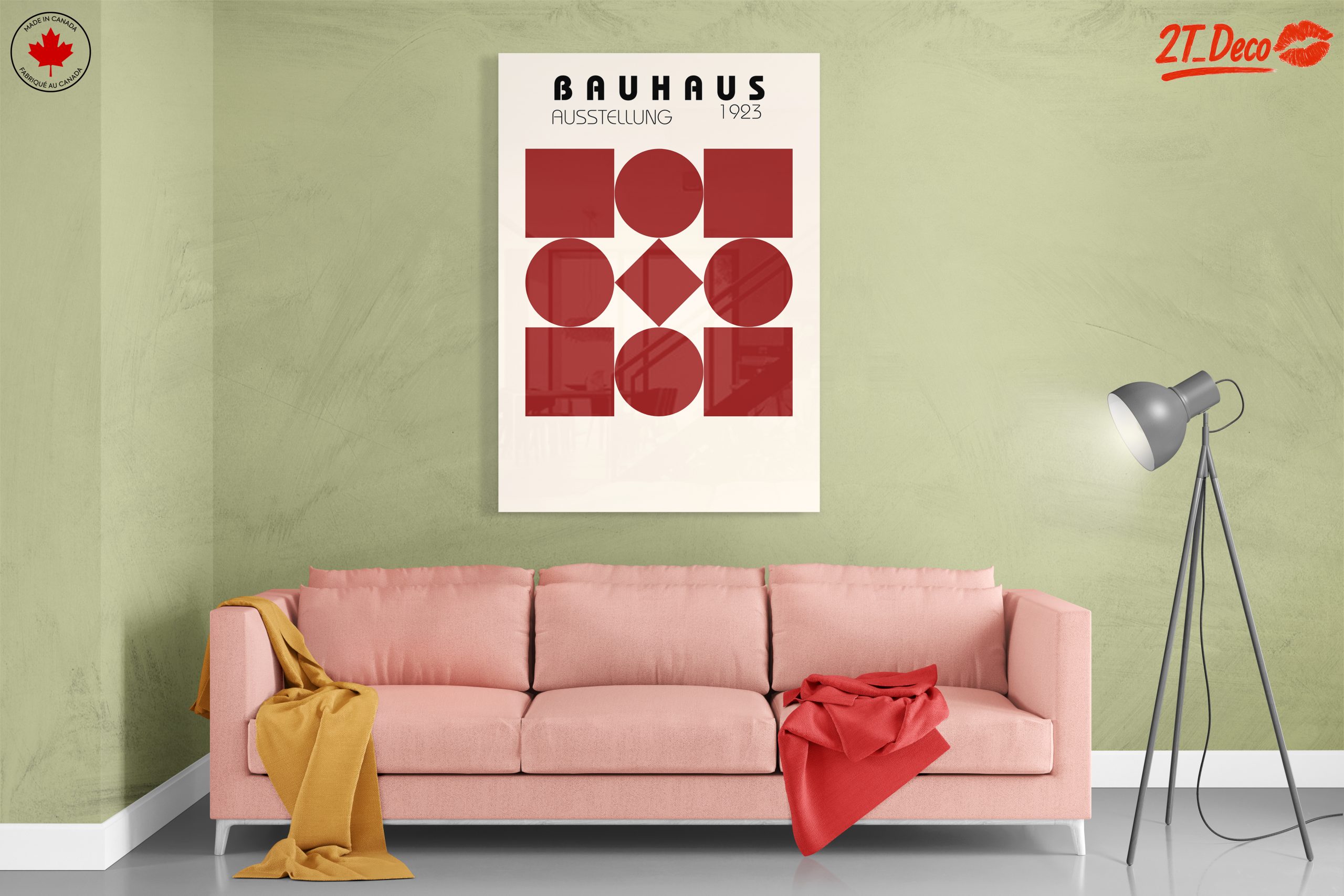 Bauhaus 1923 Exhibition Artwork with Geometric Shapes - Image 7