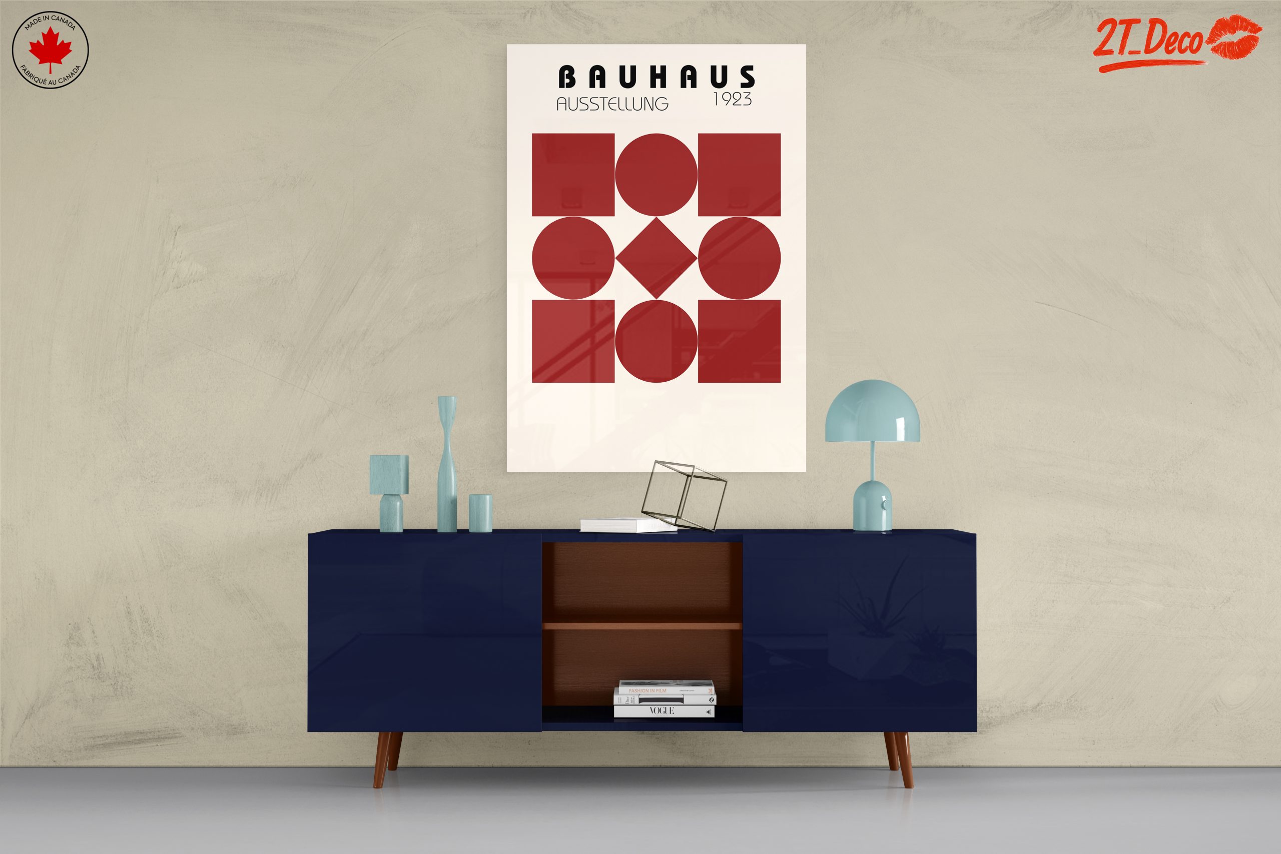 Bauhaus 1923 Exhibition Artwork with Geometric Shapes - Image 8