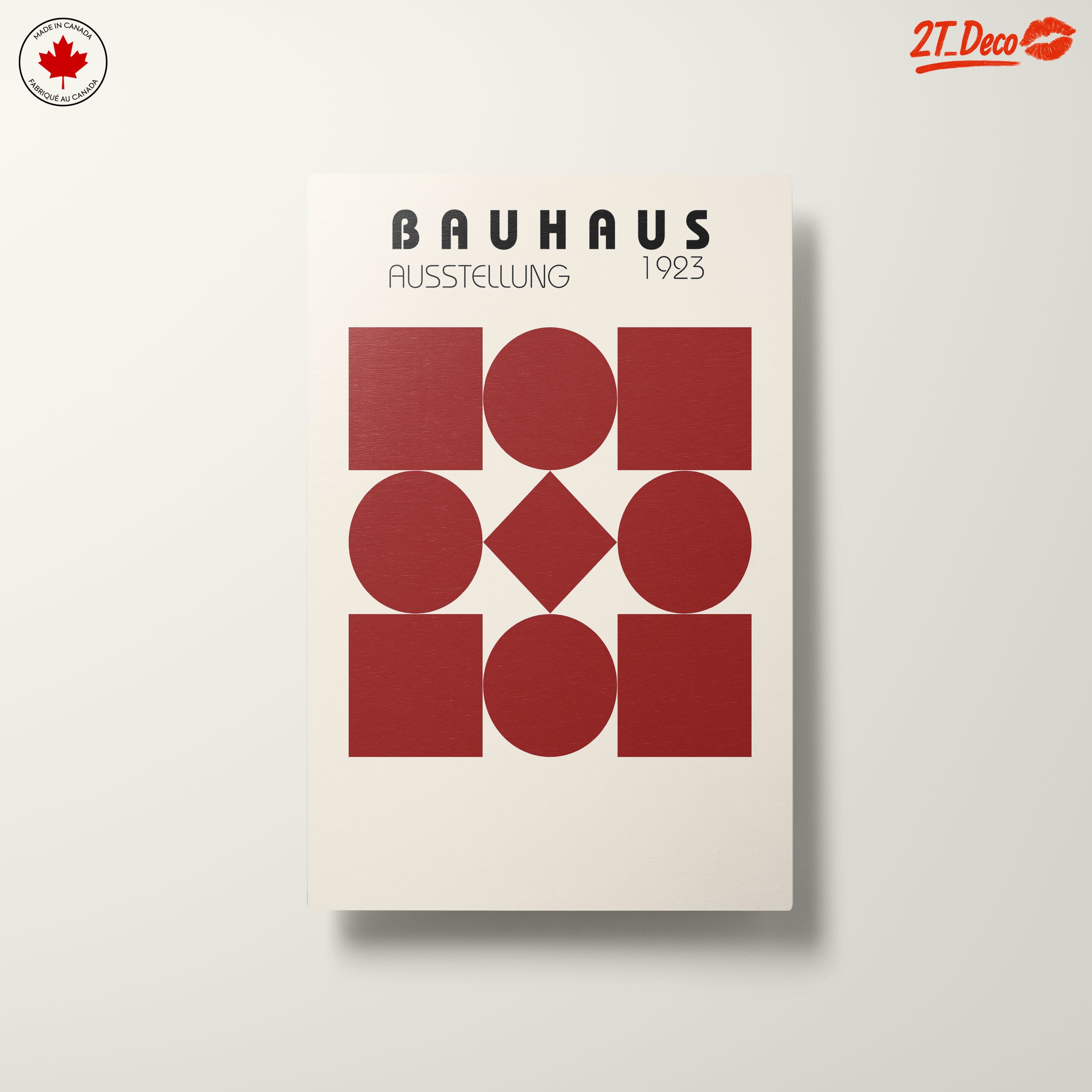 Bauhaus 1923 Exhibition Artwork with Geometric Shapes - Image 10