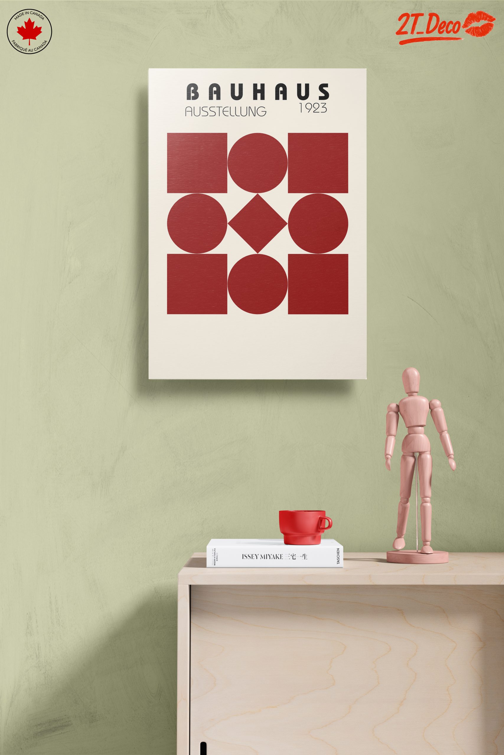 Bauhaus 1923 Exhibition Artwork with Geometric Shapes - Image 14