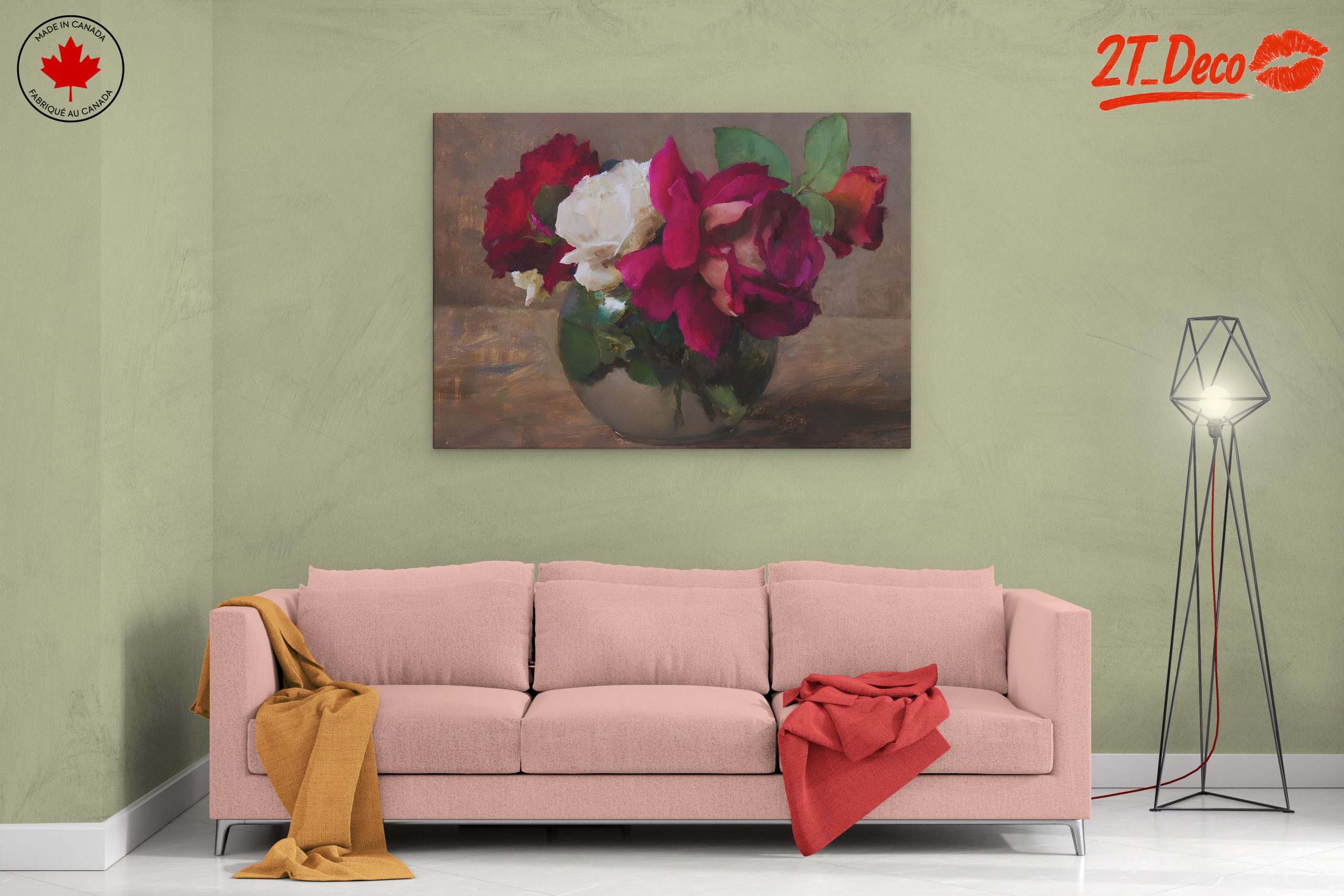 Vibrant Floral Arrangement with Roses 2 - Image 2