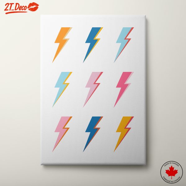 Colorful Dynamic Lightning Artwork