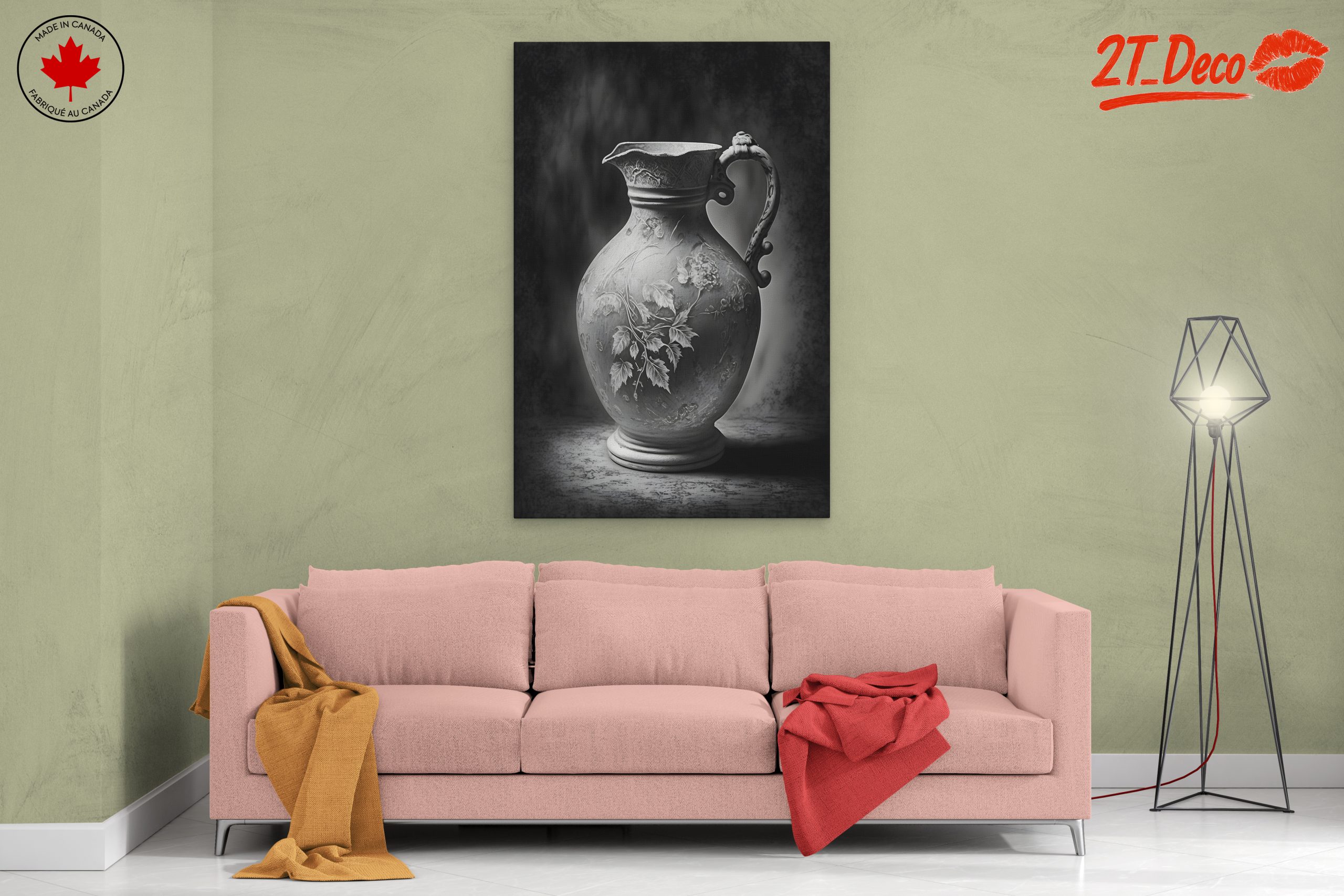 Elegant Botanical Decorative Art Piece - Image 2