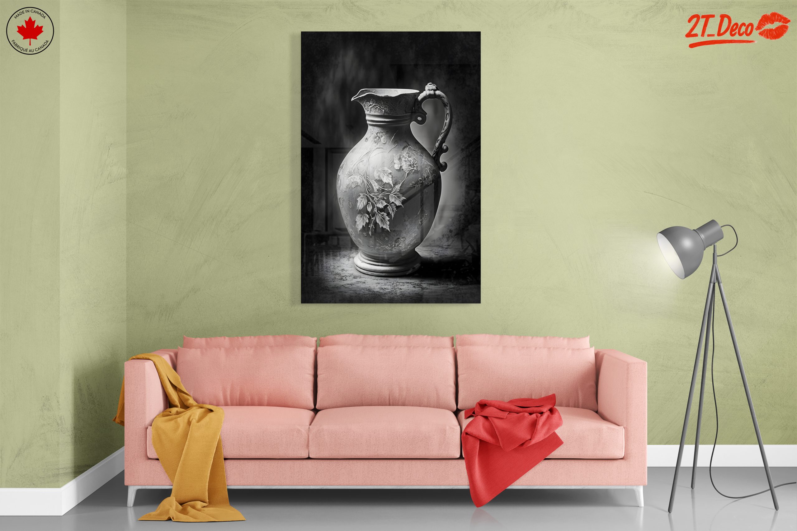 Elegant Botanical Decorative Art Piece - Image 7