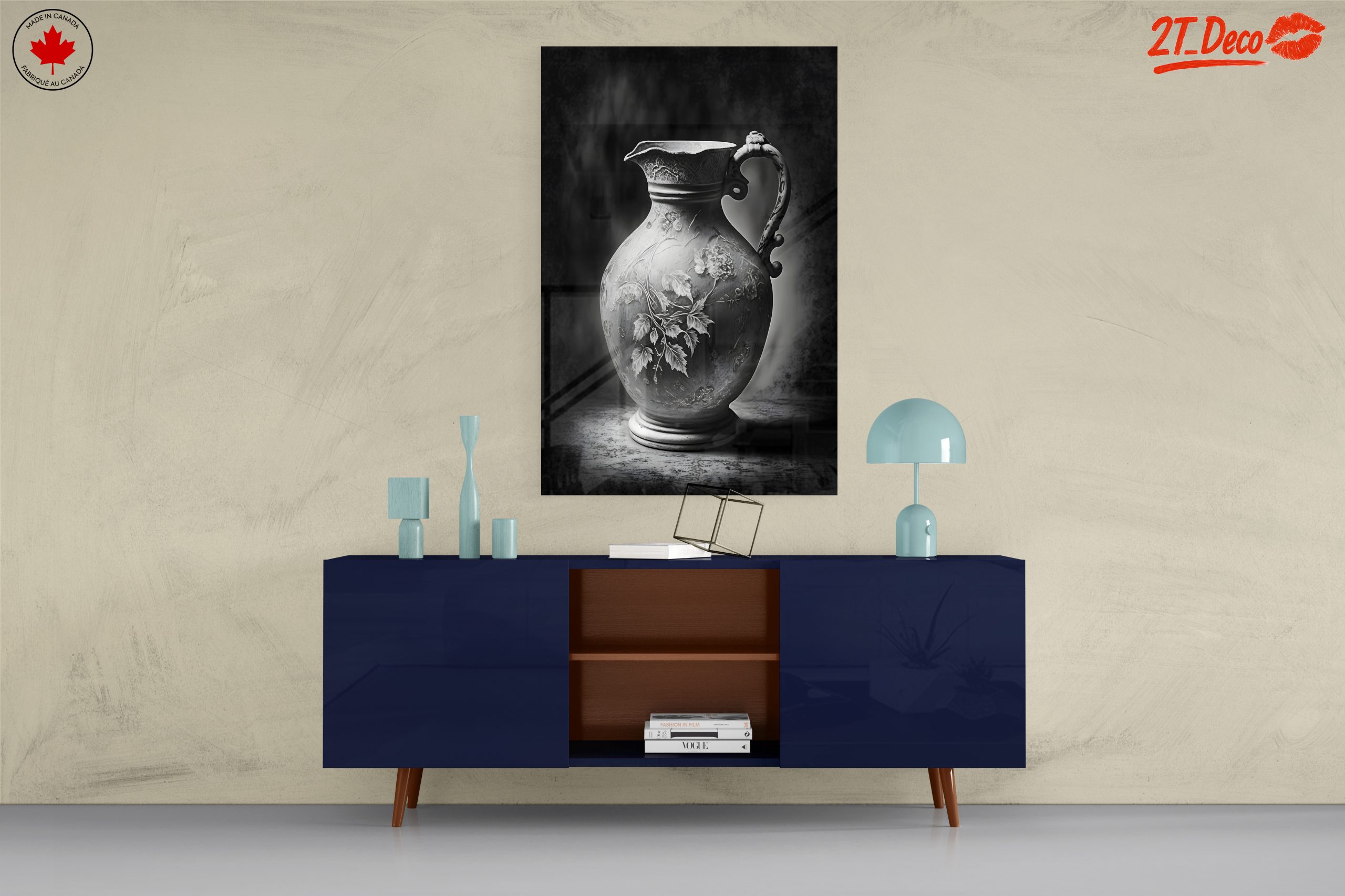 Elegant Botanical Decorative Art Piece - Image 8
