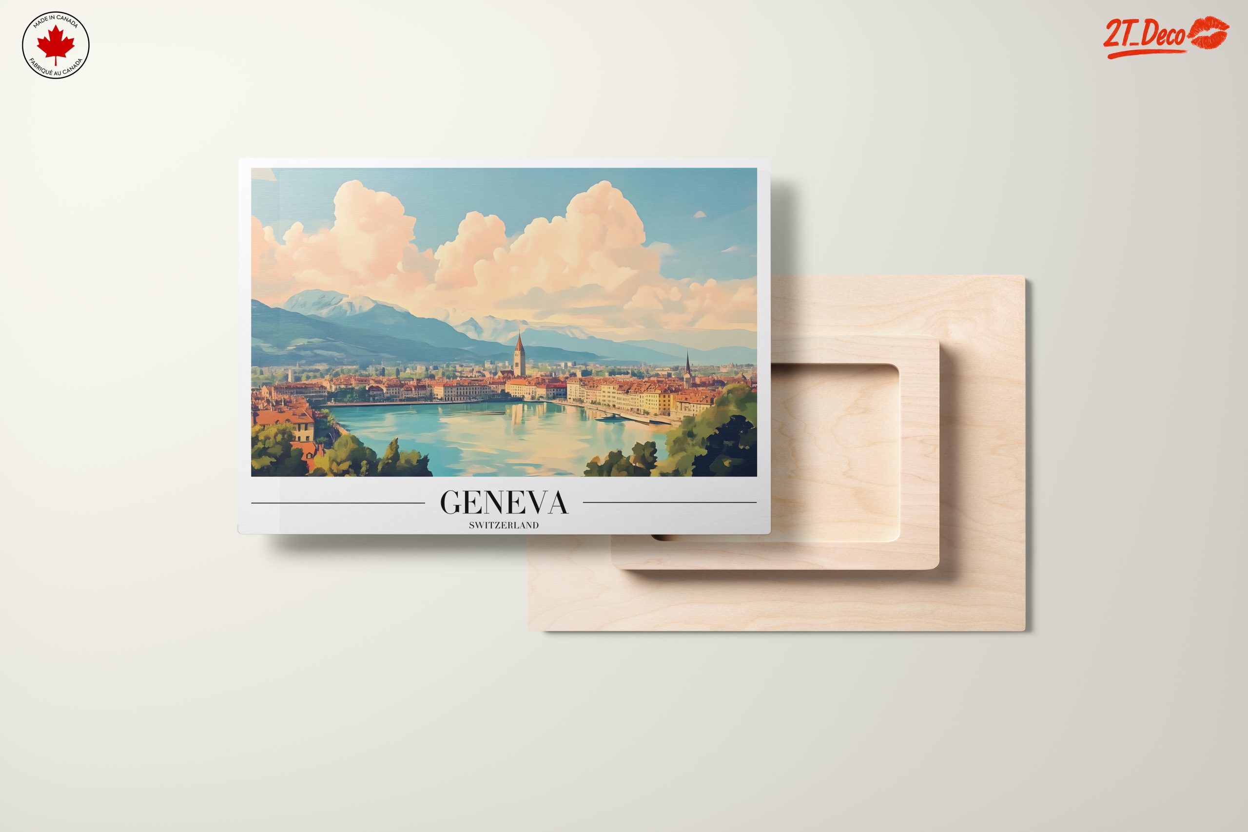 Beautiful Geneva Cityscape Art - Image 11
