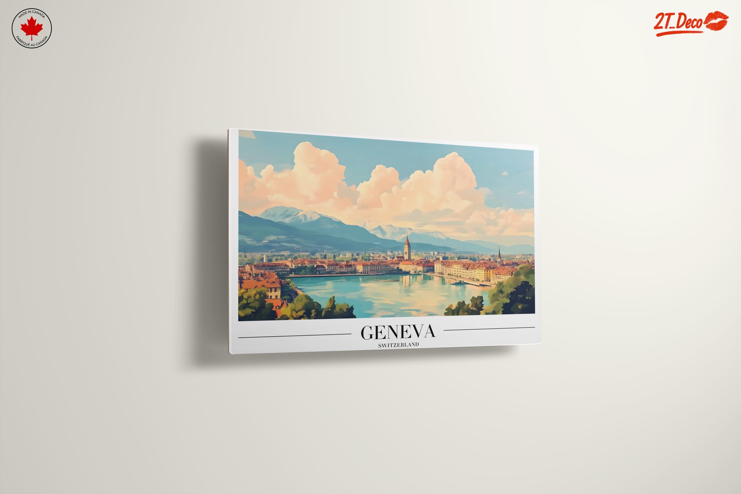 Beautiful Geneva Cityscape Art - Image 13
