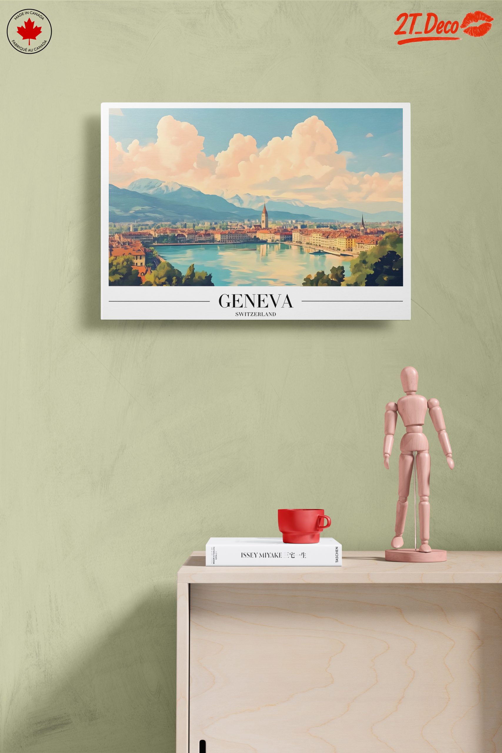 Beautiful Geneva Cityscape Art - Image 14